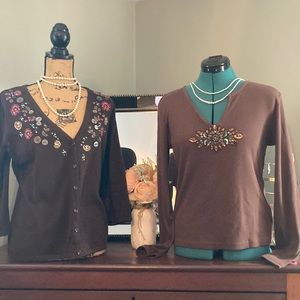 Bundle🤩 2 brown tees